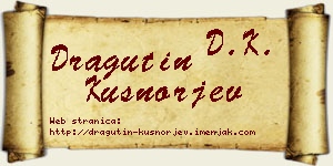 Dragutin Kušnorjev vizit kartica